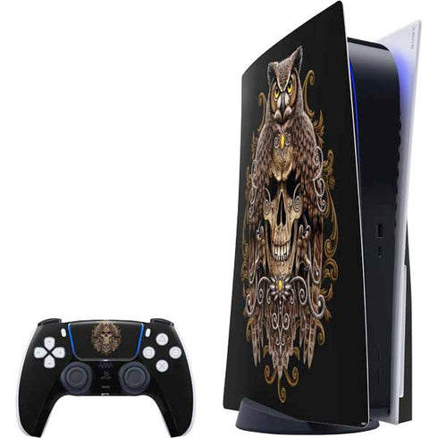 Skull and Owl by Sarah Richter PlayStation PS5 Skins
